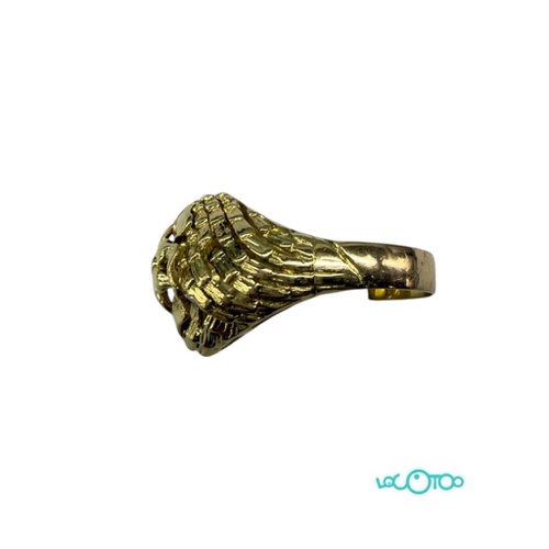 Anillo Oro 18 k con motivo floral , forma a