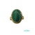 Anillo Oro 18 k y malaquita , sujeta con ga