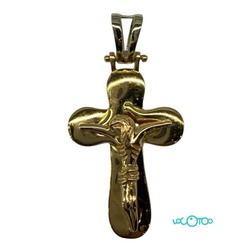  CRUZ ORO 18K amarillo y anilla en oro blan