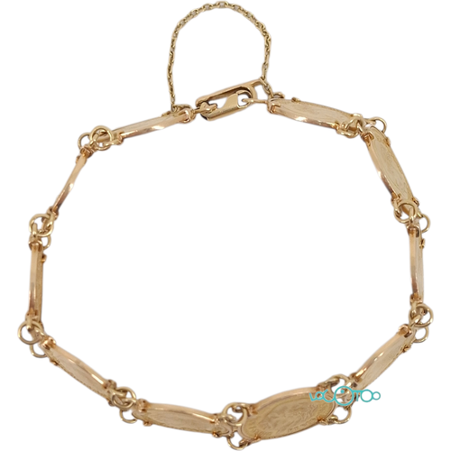 PULSERA DE ORO DE 18 KILATES CON MONEDAS