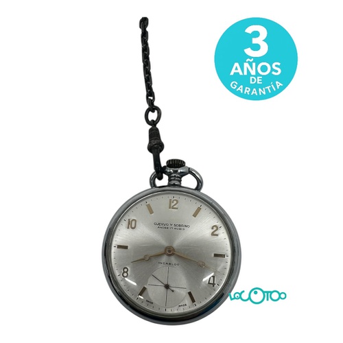 Reloj Bolsillo CUERVO Y SOBRINOS 17 RUBIS