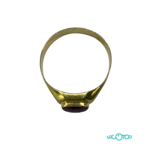 Anillo Oro 18 k tipo sello de caballero con