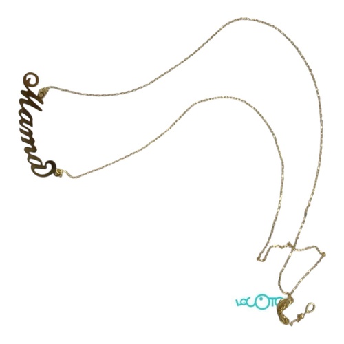 Cadena Oro  18K con motivo "mamá", cadena f