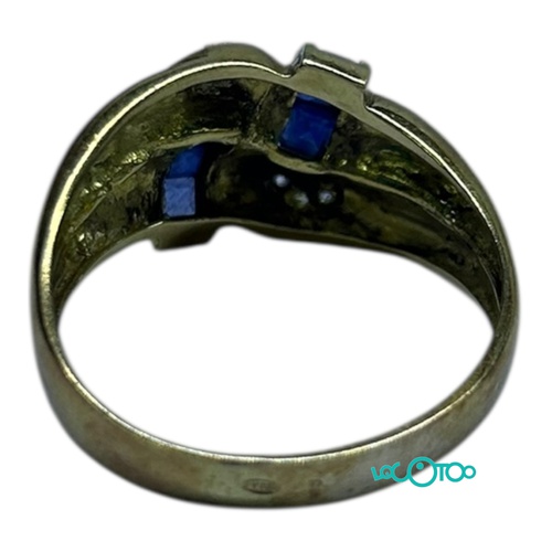 Anillo Oro 18K con circonitas