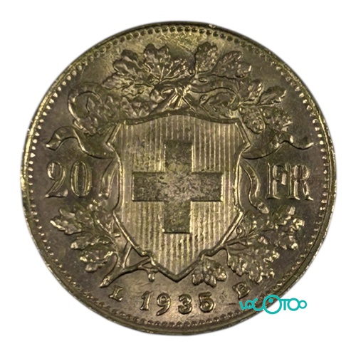MONEDA DE ORO SUIZA 20 FRANCOS