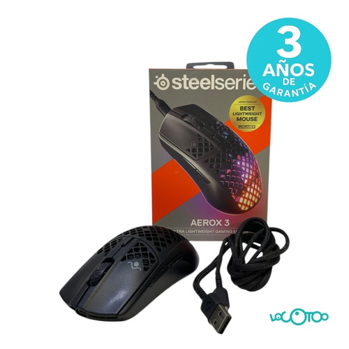 Ratón STEEL SERIES AEROX 3 Gaming USB