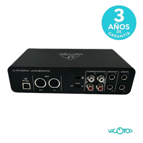 BEHRINGER U-PHORIA UMC204HD USB 2 Canales M