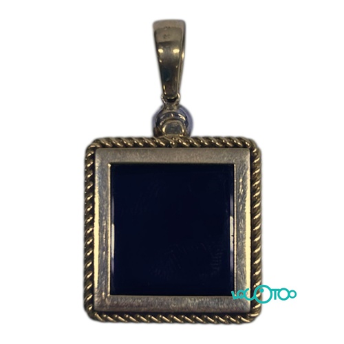 Colgante Oro 18k con diamante y onix