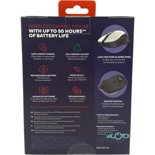 RATÓN TRUST YBAR WIRELESS GAMING MOUSE