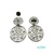 Pendientes Plata TOUS  925 , dibujo floral 