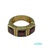 Anillo Oro 18 k y Granates . 3 piedras en t