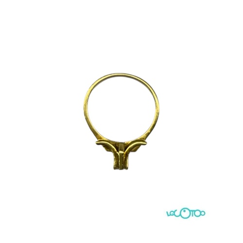 Anillo oro 18 k ,tipo solitario con diamant