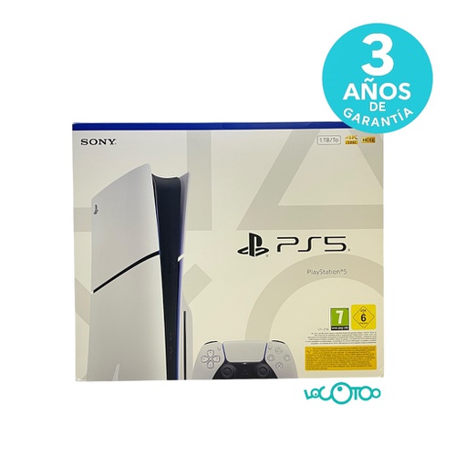 SONY PS5 SLIM CON LECTOR 1TB CON Mando