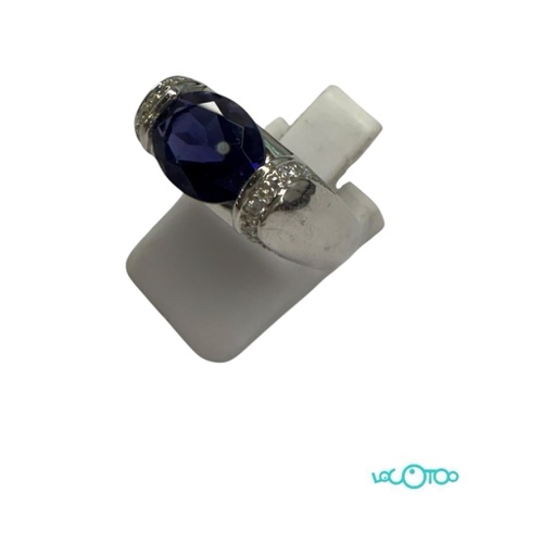 Anillo Oro Blanco  18 k , 12 diamantes de 0