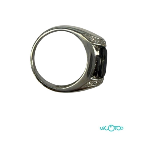 Anillo Oro Blanco  18 k , 12 diamantes de 0