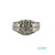 Anillo Oro blanco 18 k  con diamante  de 0,