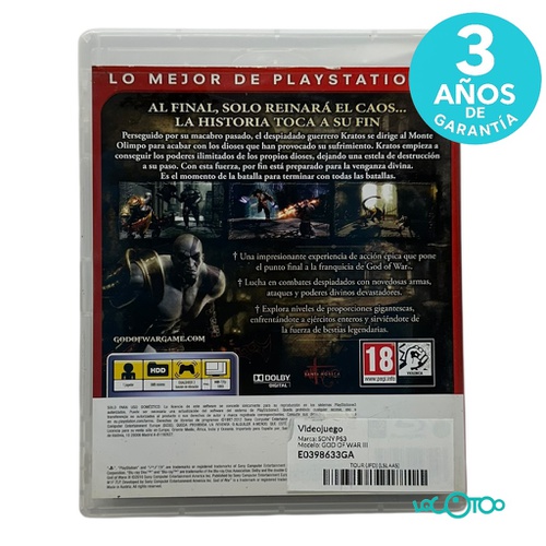 GOD OF WAR III PS3