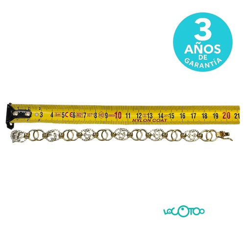 Pulsera Oro BLANCO Y AMARILLO CON CIRS