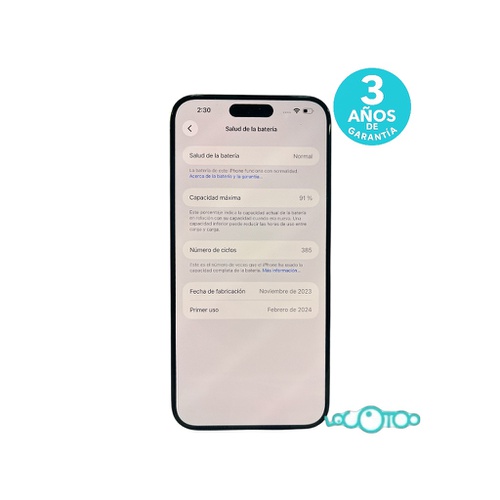 Smartphone APPLE IPHONE 15 PRO MAX 6,7 '' 8