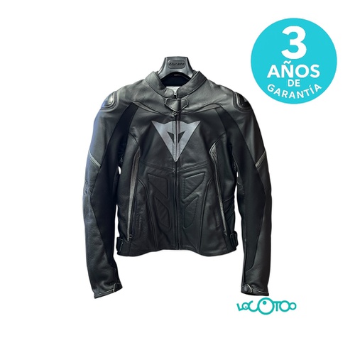Chaqueta Moto DAINISE CHAQUETA CUERO NEGRA 