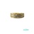 Anillo Oro  18K  con circonitas , ancho de 