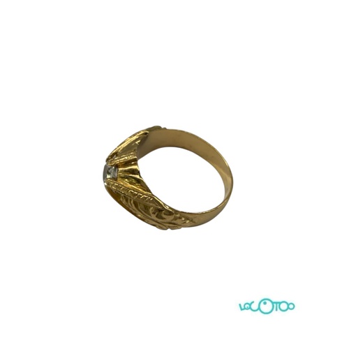 Anillo Oro 18K tipo solitario caballero,hue