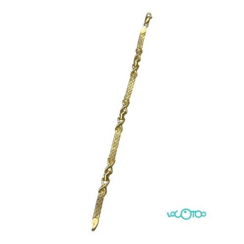 Pulsera Oro 18K , malla articulada  combina