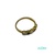 Anillo Oro 18K con  4 zafiros azules y  3 c
