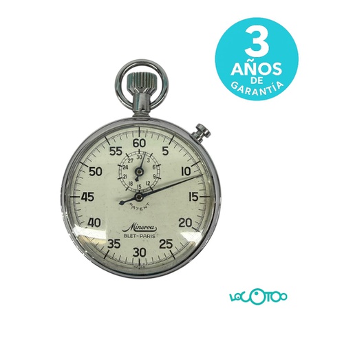 Cronógrafo de mano MINERVA  5 cms de diamet