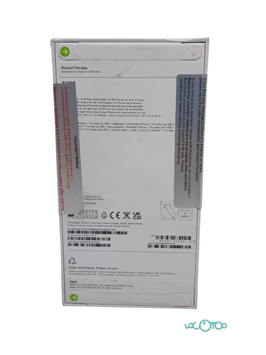 Smartphone APPLE IPHONE 17 PRO MAX Libre 6,