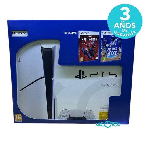 SONY PS5 SLIM + SPIDERMAN 2 + ASTRO BOT