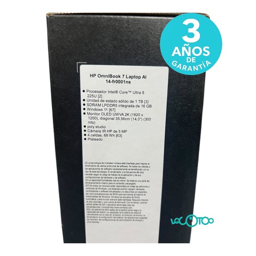 Portátil HP OMNIBOOK 7 LAPTOP 14-FR0001NS 1