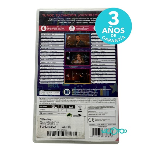 VIDEOJUEGO NINTENDO SWITCH LET'S SING 11 MI