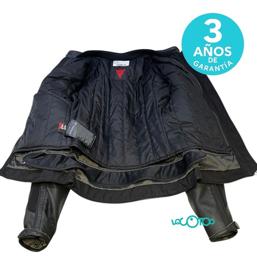 Chaqueta Moto DAINISE CHAQUETA CUERO NEGRA 