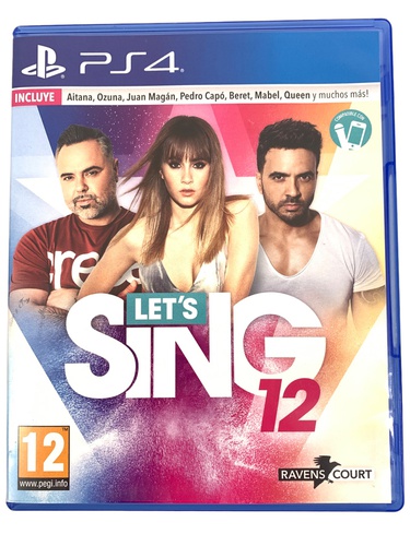 Videojuego SONY PS4 LETS SING 12 Playstatio