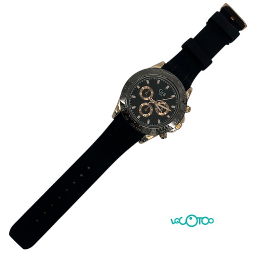 G&B TIME RELOJ DE PULSERA NEGRO Y DORADO