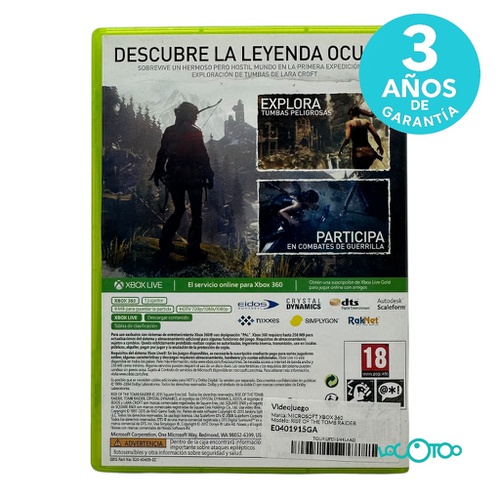  XBOX 360 RISE OF THE TOMB RAIDER 