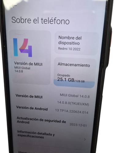 Smartphone REDMI 10 PRIME 2022 6,5 '' 4 GB 