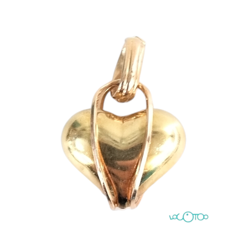 COLGANTE ORO 18K FORMA CORAZON