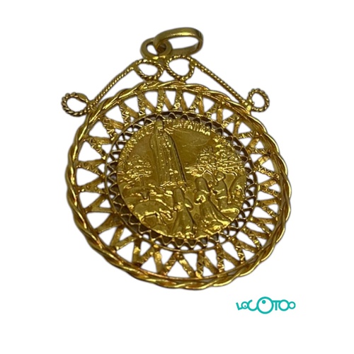 COLGANTE ORO 18K SANTIAGO COMPOSTELA 27MM