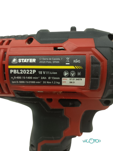 Taladro Batería STAYER PBL2022P 18 V 2.0Ah 