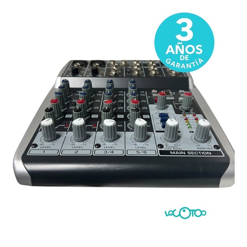 Mesa De Sonido BEHRINGER XENYX QX602 USB 6 