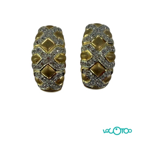 2 PENDIENTES ORO 14K 