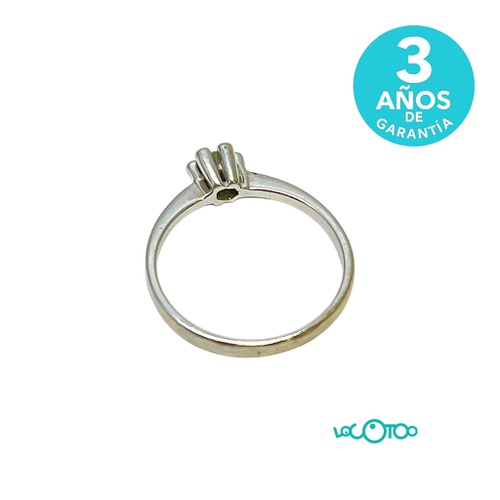 Anillo Oro BLANCO CON BRILLANTE