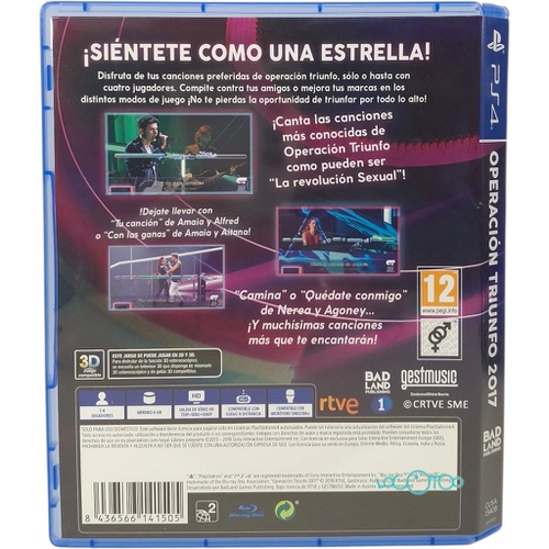 OPERACION TRIUNFO 2017 + 2 MICROFONOS SONY 