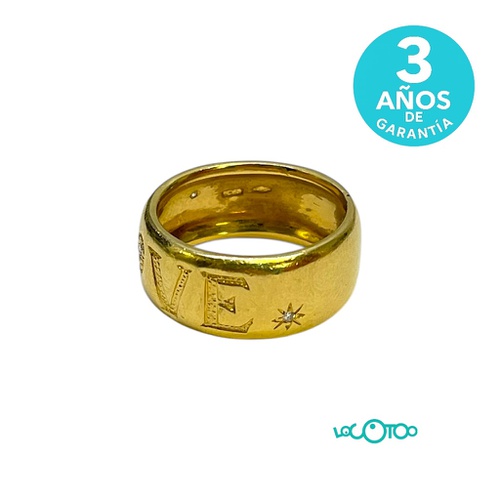 Anillo Oro 18Kt LOVE CON BRILLANTES