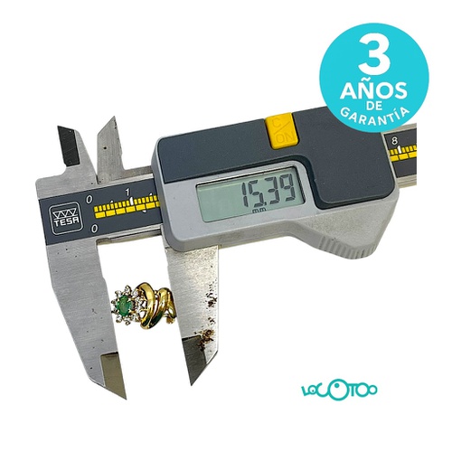 Pendientes Oro 18Kt CON PIEDRA BLANCA Y VER