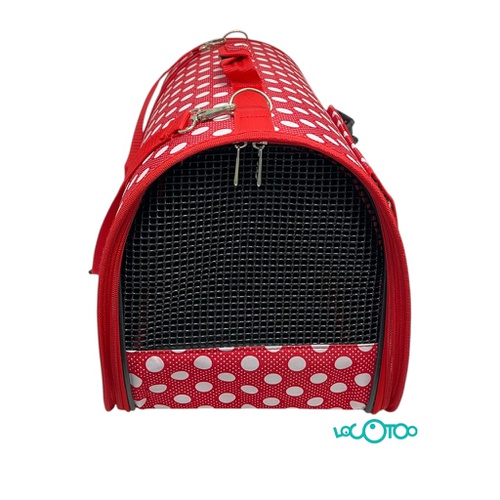 TRANSPORTÍN MASCOTAS BPS POLKA ROJO