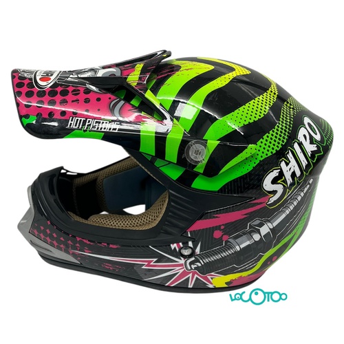 CASCO SHIRO MX-306 HOT PISTONS ROCKID E9