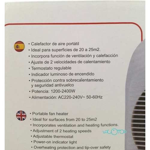 TERMOVENTILADOR SYTECH SYCLV28B 2400 W